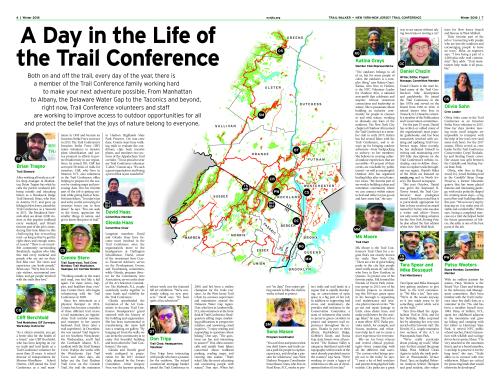 Day in the Life of the Trail Conference from the Winter 2018 Trail Walker.