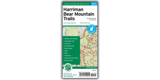 Harriman-Bear Mountain Trails Map 2023